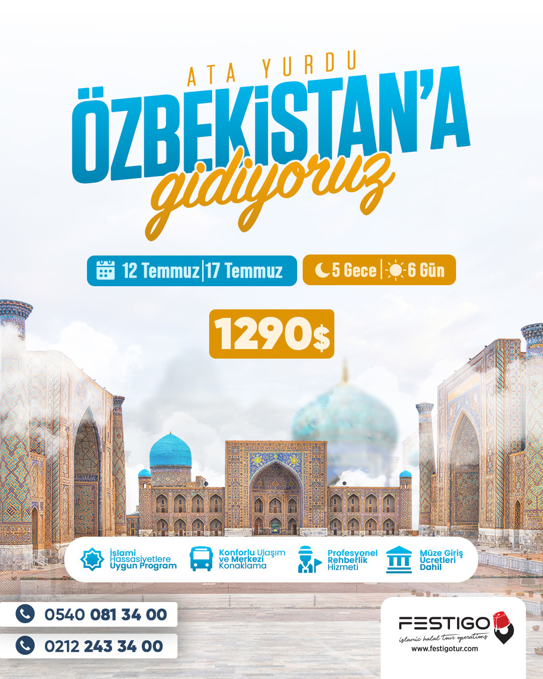 12 - 17 Temmuz | Özbekistan Turu