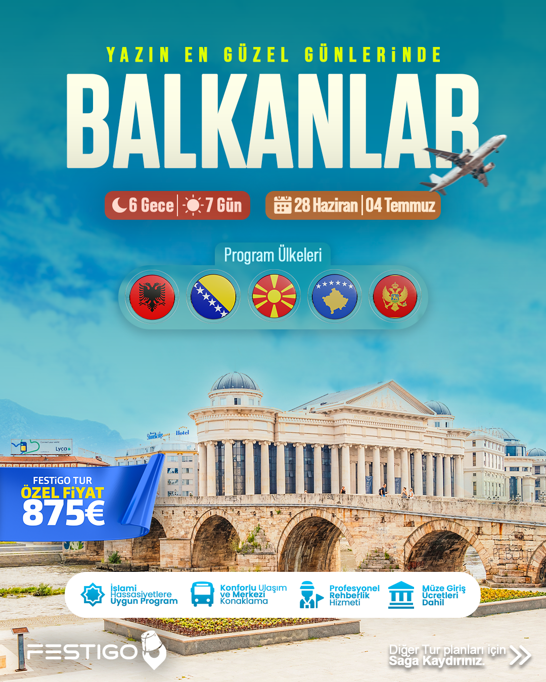 28 Haziran - 04 Temmuz | Balkanlar Turu